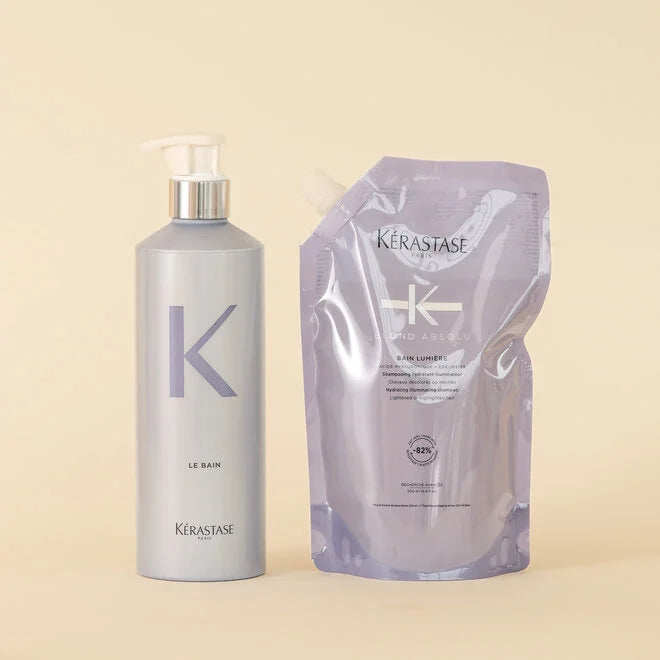 Pochette de recharge Bain Lumière avec bouteille Aluminium- 500ml