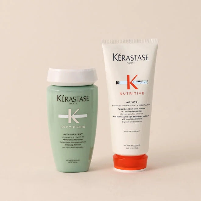 Routine cheveux gras